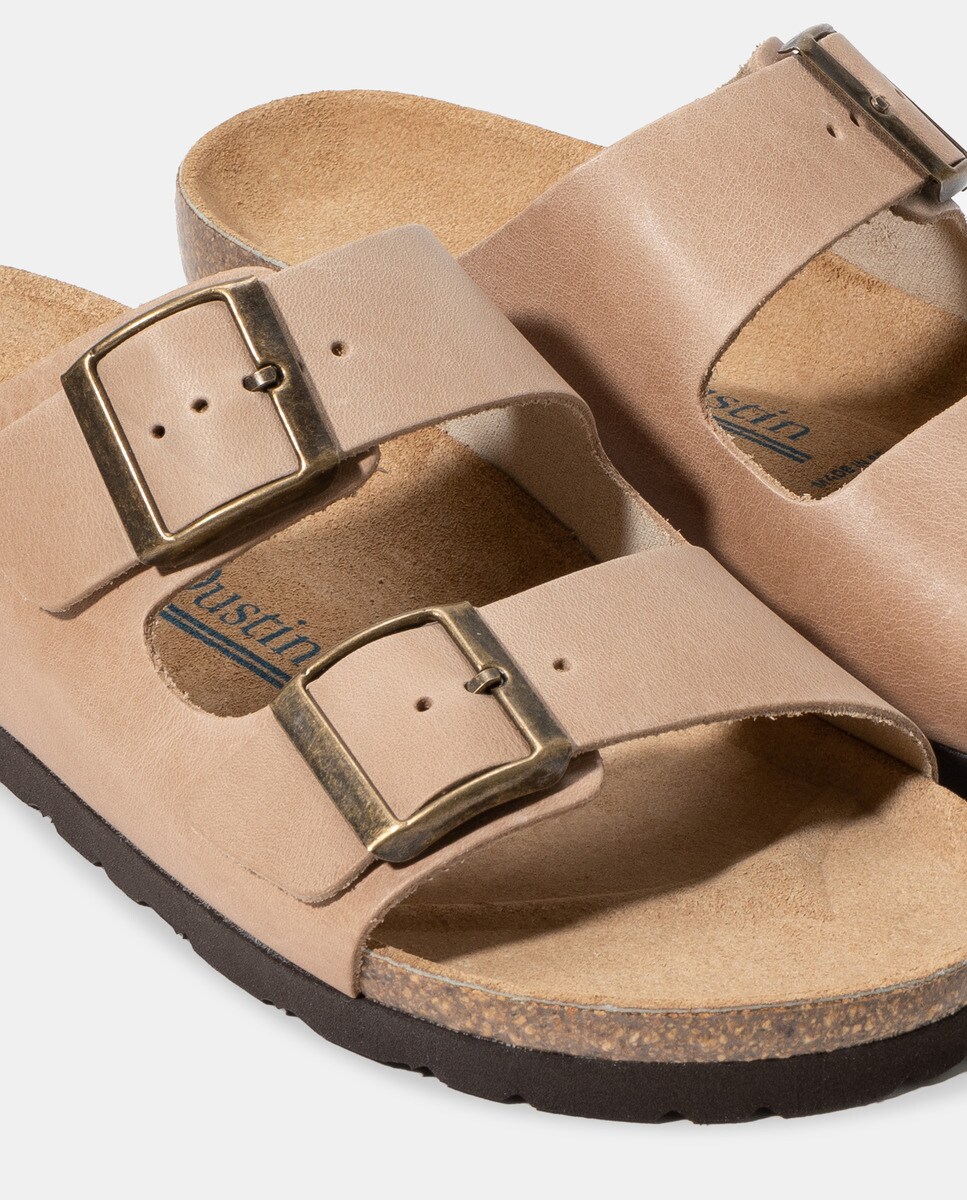 Sandalias de hombre Dustin de piel marrón con doble hebilla · Dustin · El  Corte Inglés