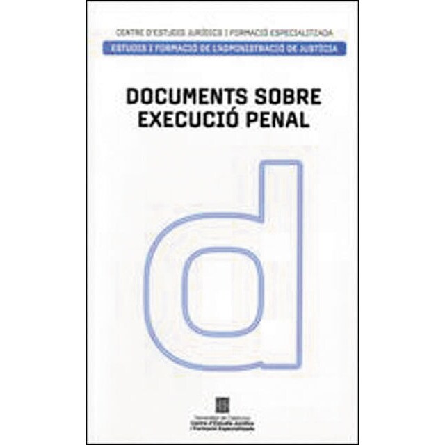 Documents sobre execució penal 1