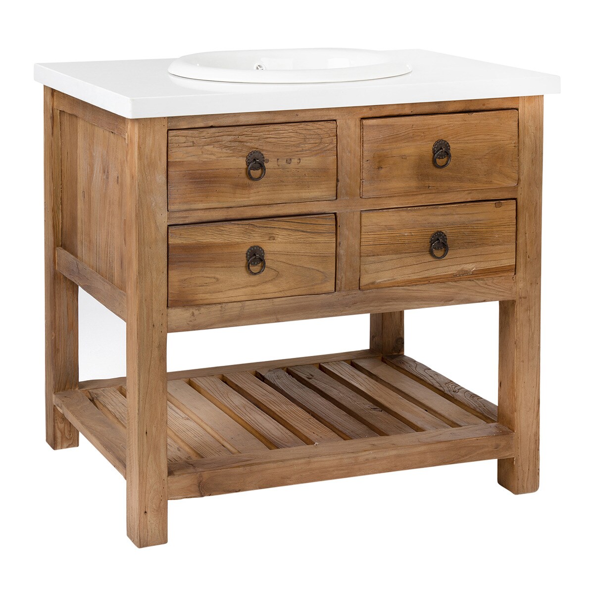 Lavatório cerâmico Opium Branco-5