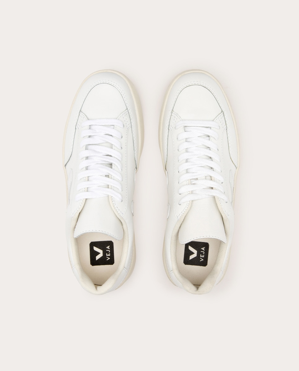 Zapatillas V12 de piel Blanco-4