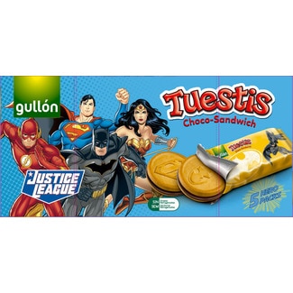 Bolachas Choco Sandwich Tuestis com Recheio de Chocolate Pack 5 embalagem 220 g - Gullón