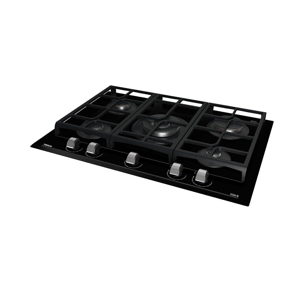 Placa gas Teka 5 quemadores - GZC75330XBN Negro-4