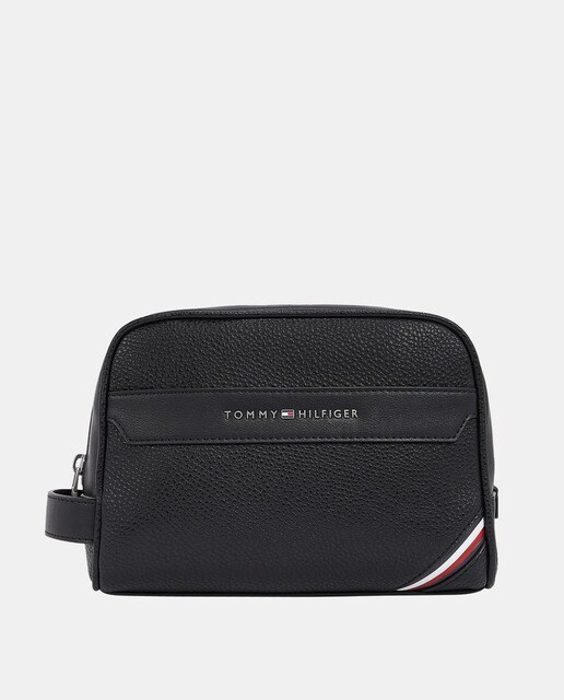 Neceser en color negro con cremallera · Tommy Hilfiger · El Corte Inglés