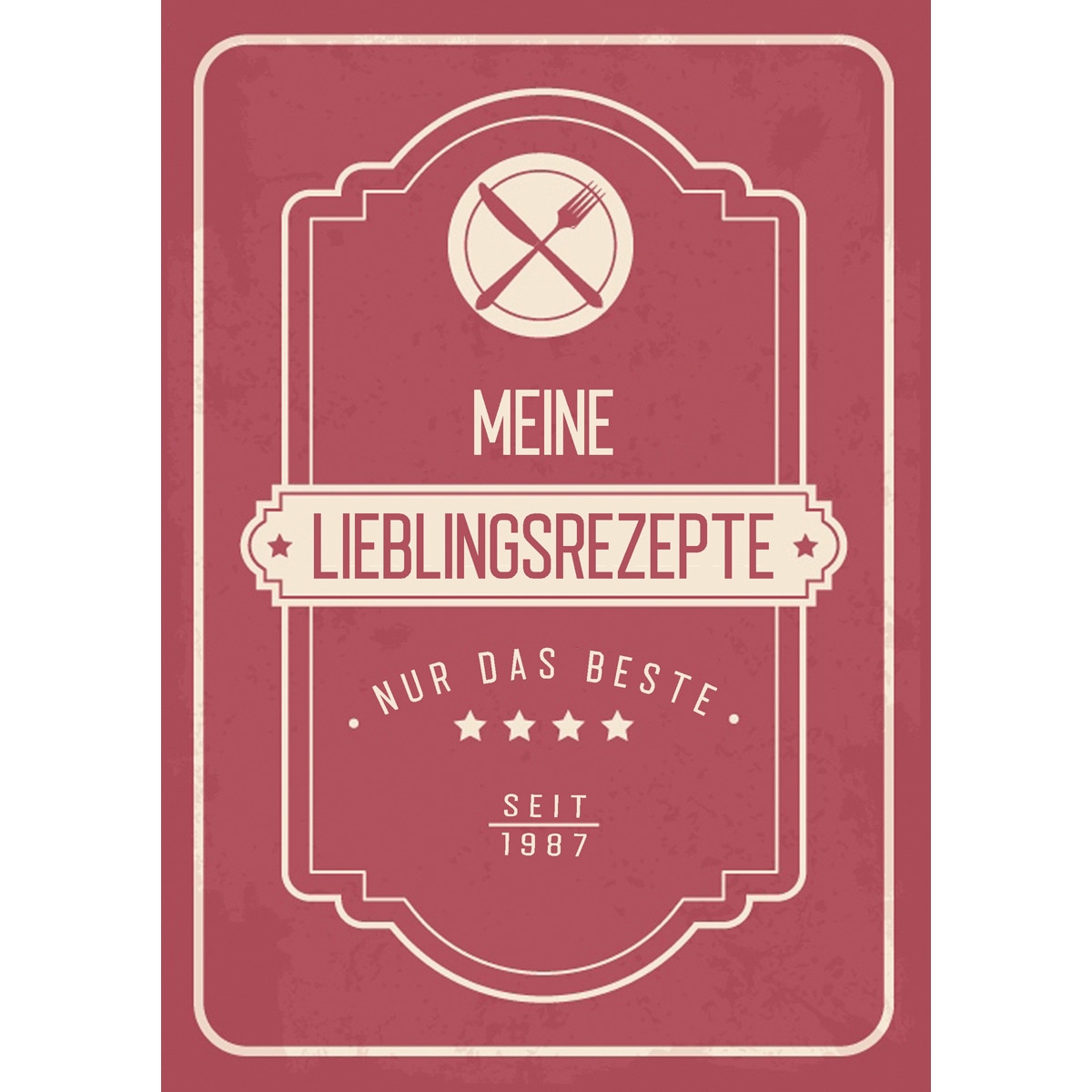 Meine liebsten Rezepte - Blanko Rezeptbuch zum Eintragen von über 50 Lieblingsrezepten - Mein Kochbuch zum Selberschreiben und selbst ges (Capa mole) 1