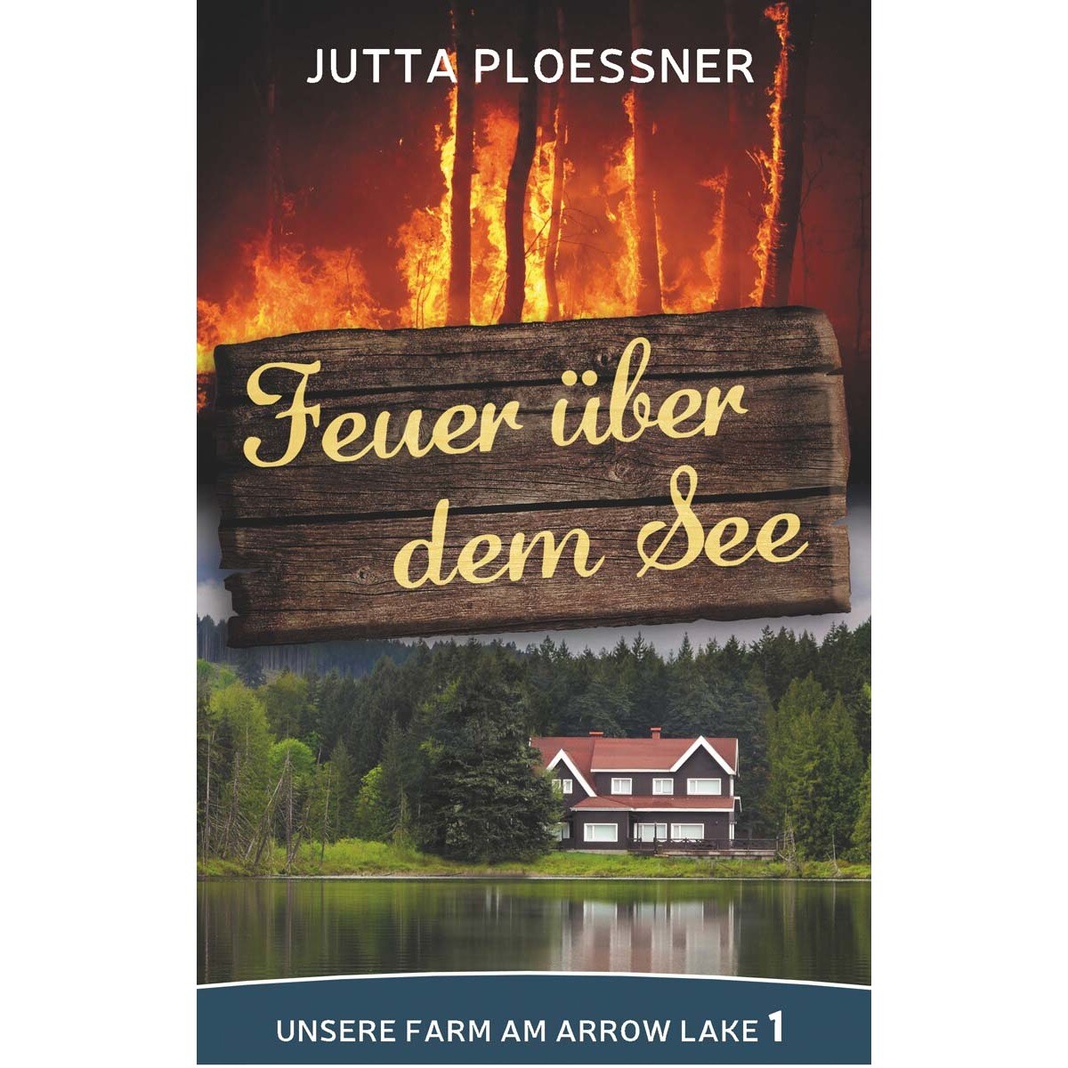 Feuer über dem See 1