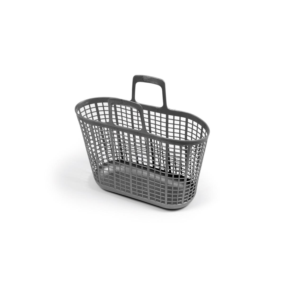 Cesto de Compras Pequeno 15L - Cinza Cinzento-1