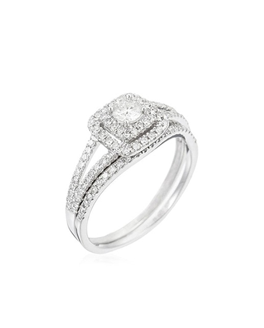 Imagen 0 de Anillo Duo "Carré somptueux"