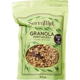 Granola Portuguesa com Mel sem Adição de Açúcar embalagem 400 g - Serramel