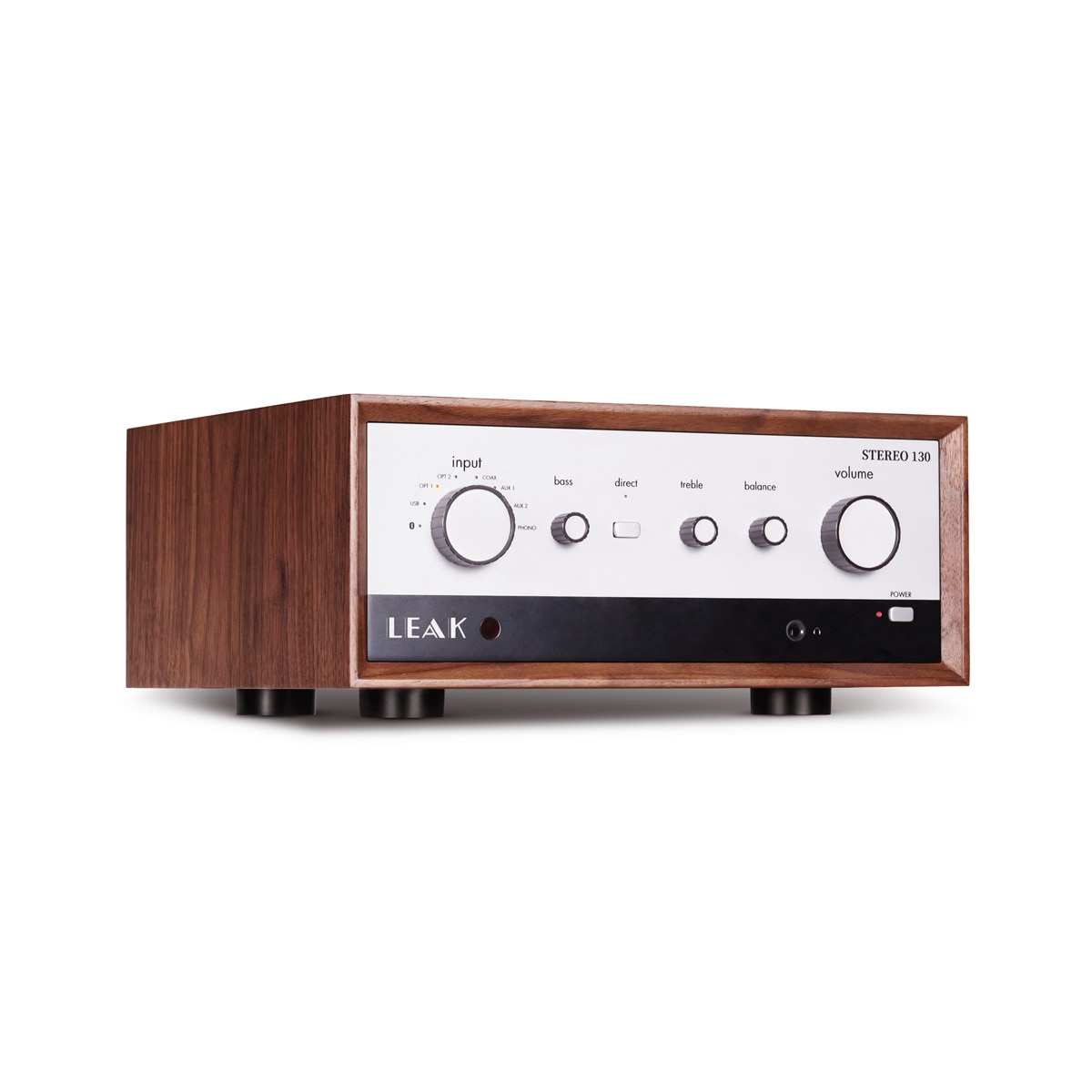 Amplificador Leak Stereo 130 integrado de estado sólido Nogal-3
