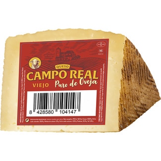 queso viejo puro de oveja elaborado con leche pasteurizada cuña 250 g - Campo Real