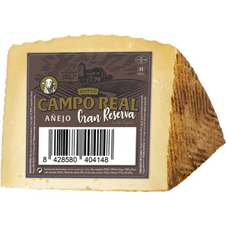 queso añejo de oveja Gran Reserva elaborado con leche cruda cuña 250 g - Campo Real