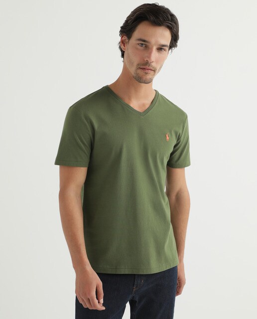 Camiseta de hombre de manga corta verde · Polo Ralph Lauren · El Corte  Inglés
