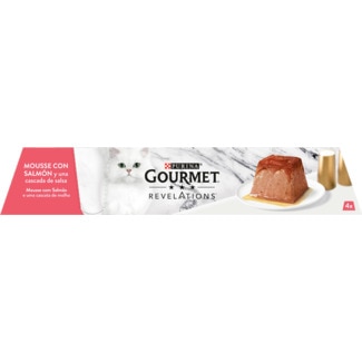 Comida Húmida para Gato Mousse de Salmão Pack 4 embalagem 57 g - Gourmet Revelations