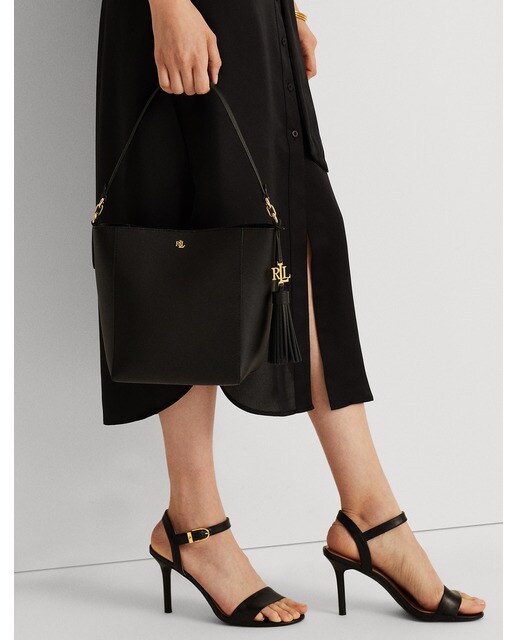Bolso de hombro pequeño Adley de piel en negro · Lauren Ralph Lauren · El  Corte Inglés