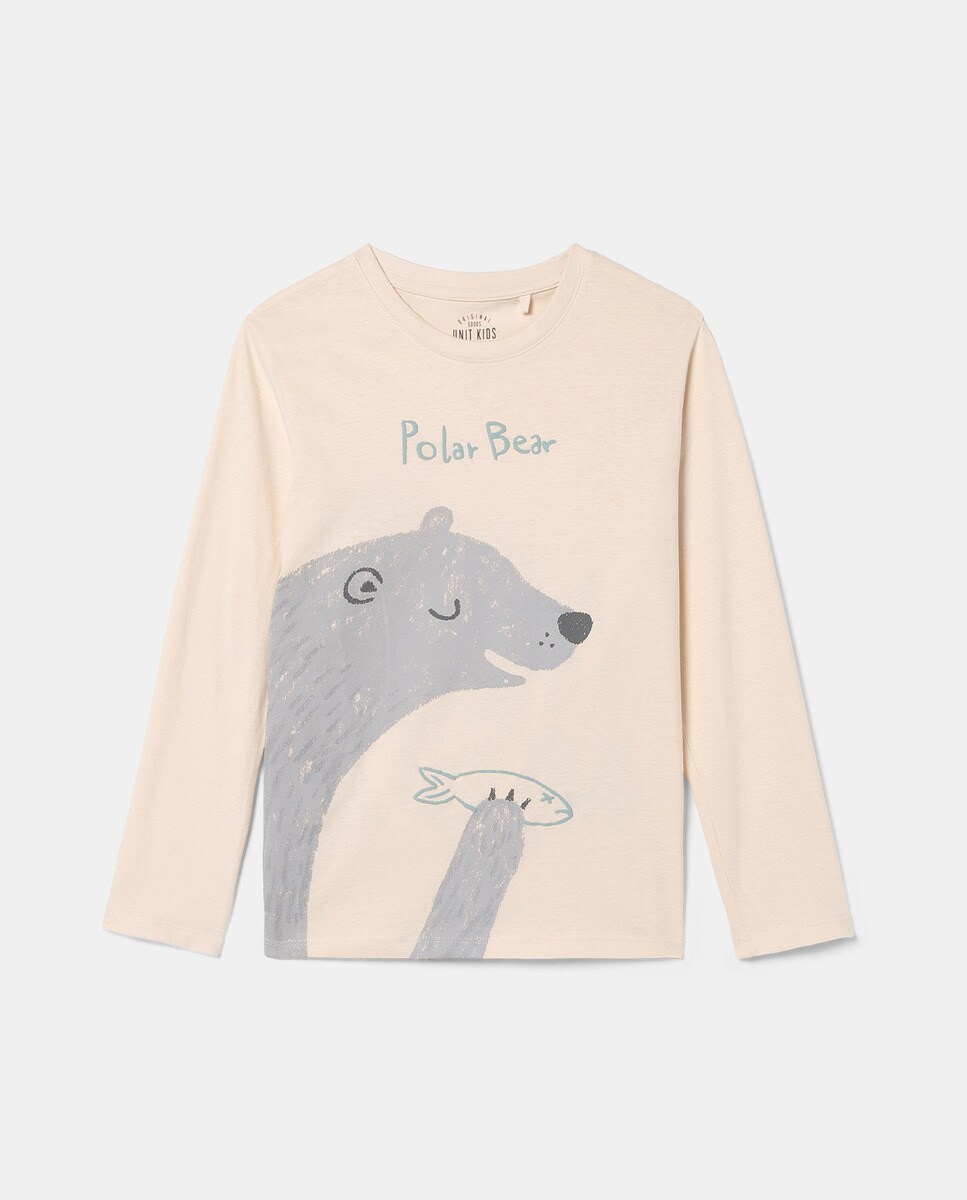 Camiseta de niño estampada manga larga · Unit · Hipercor