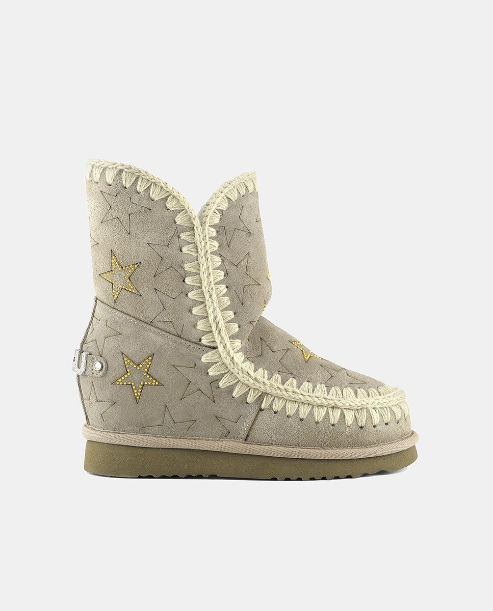 Botas de mujer Mou en beige con print estrellas · Mou · El Corte Inglés