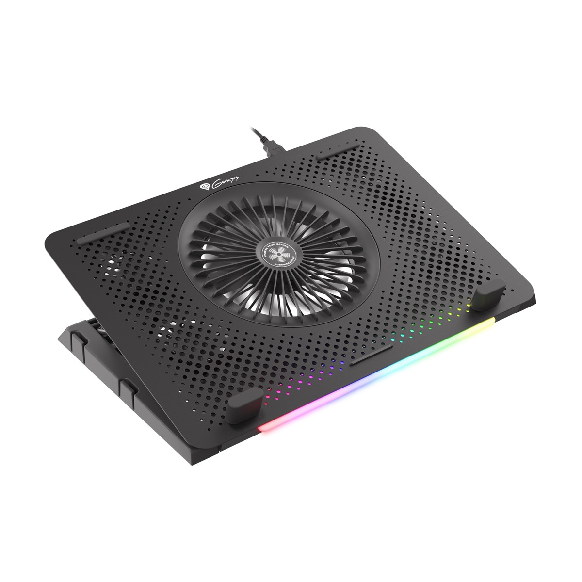 Base refrigeradora Genesis Oxid 450 para portátiles Gaming hasta 15,6" Negro / Rojo-1