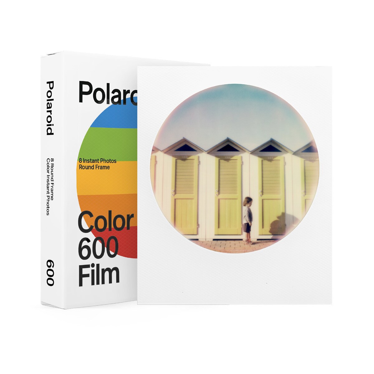 Película instantánea Polaroid Color Round Frame I-Type Blanco-1