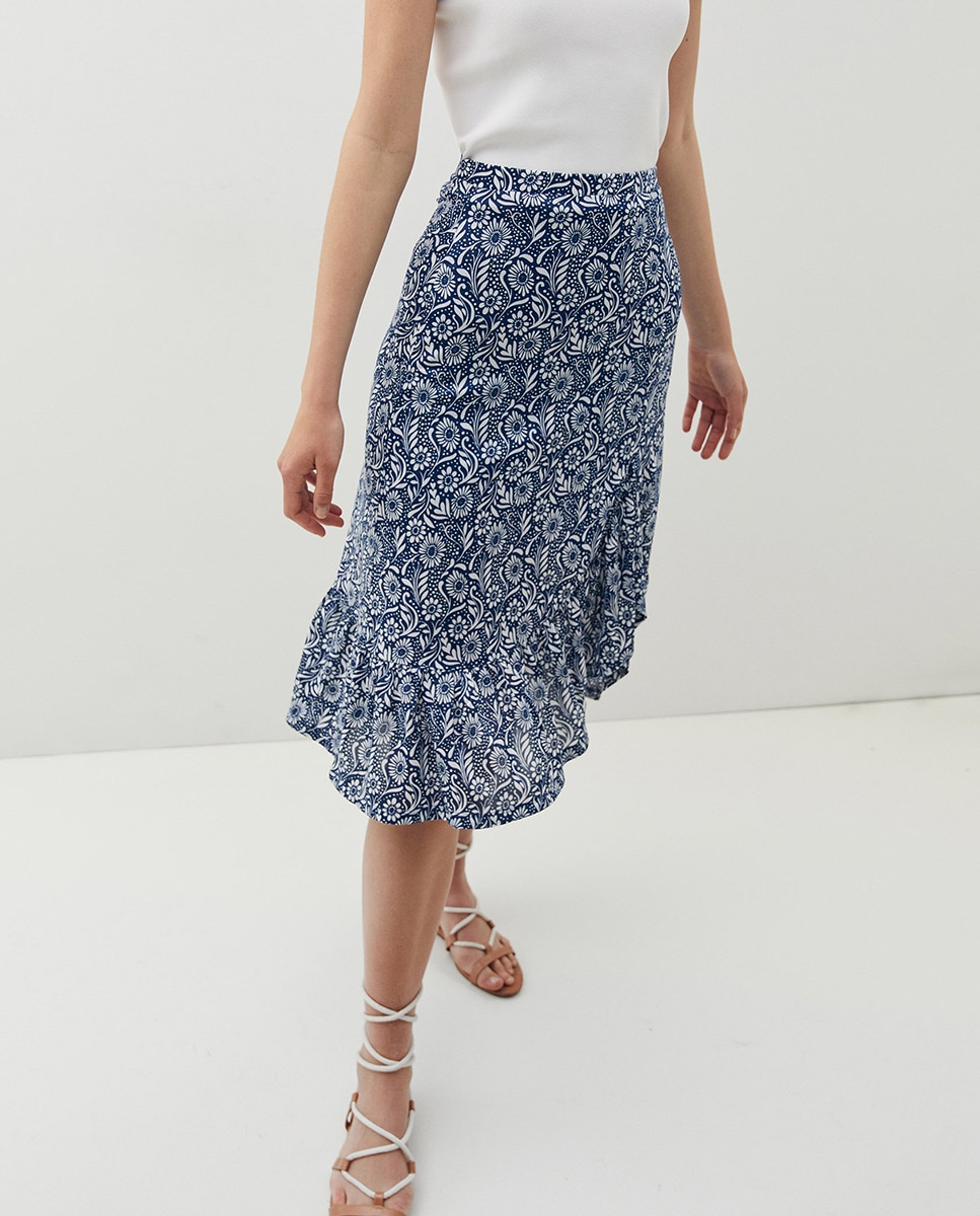 Falda midi volante · Sfera · El Corte Inglés