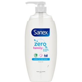 Gel de Banho Família embalagem 750 ml - Sanex Zero %