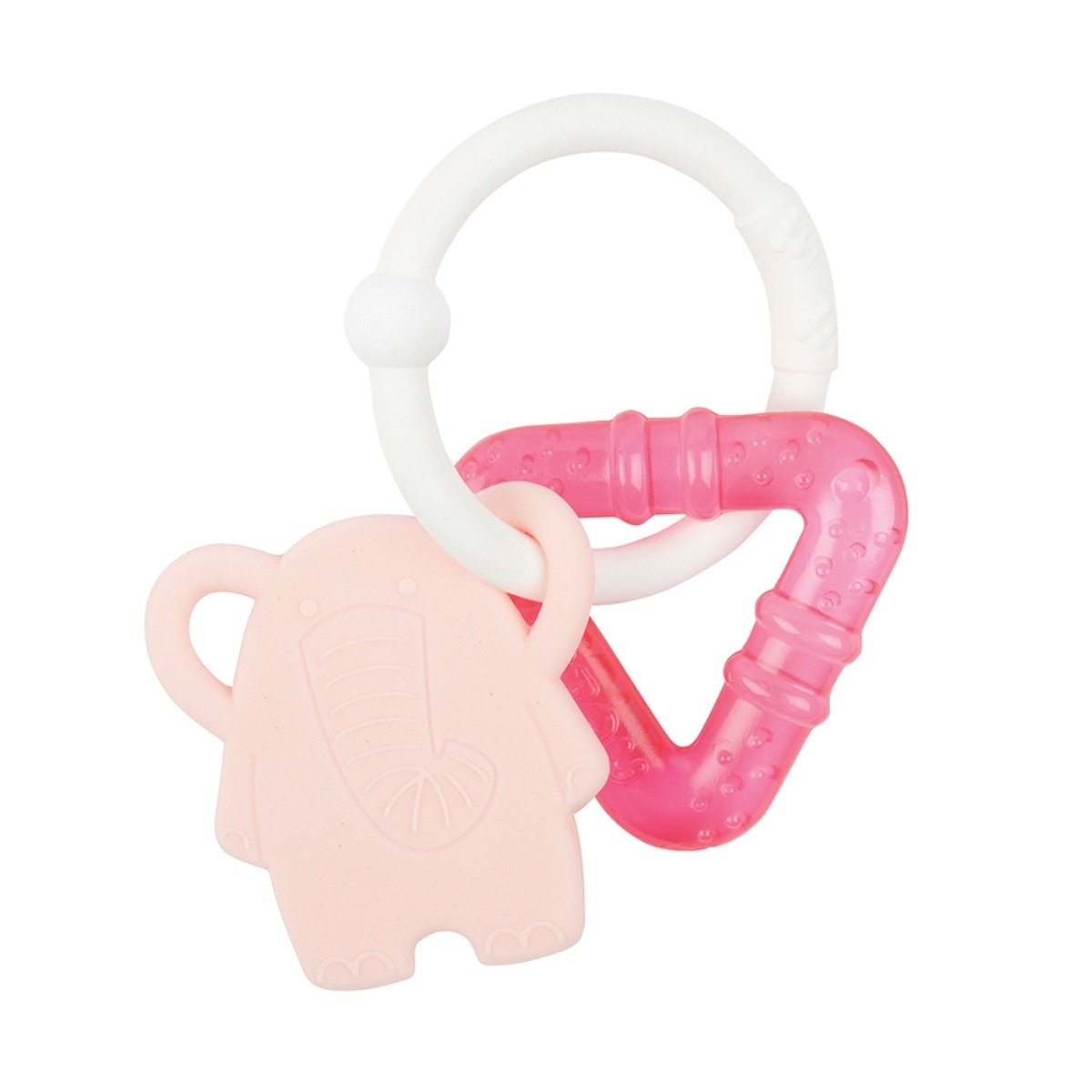 Anel mordedor refrescante rato de silicone azul Rosa-pastel-1