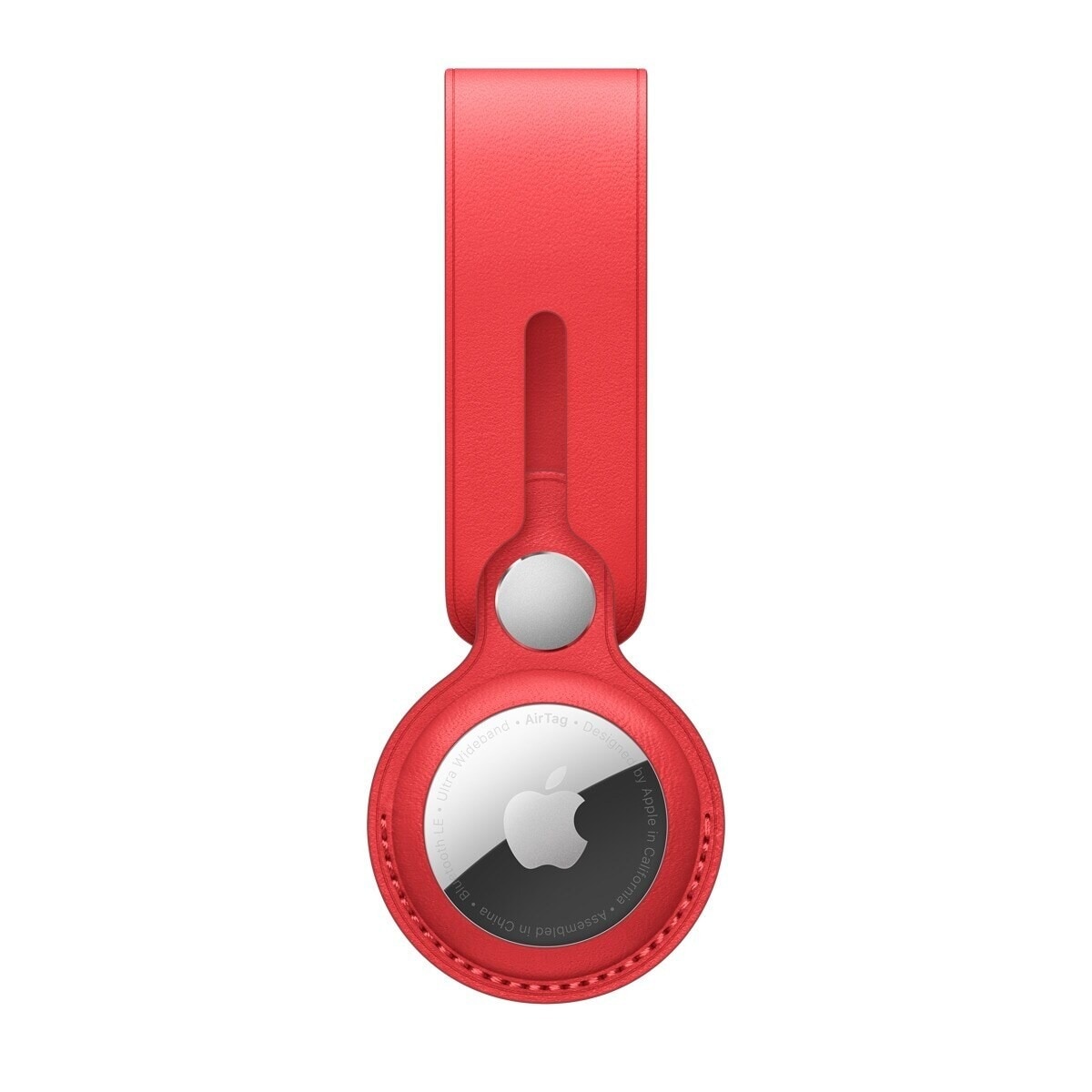 AirTag Apple Leather Loop - (PRODUCT)RED Vermelho-1