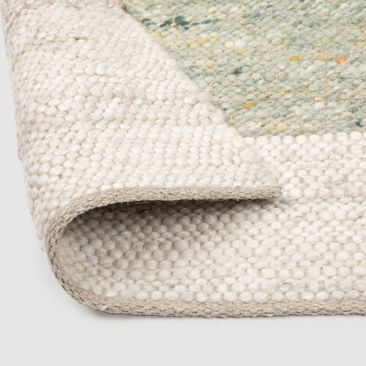 Tapete feito à mão Ariel Verde-2