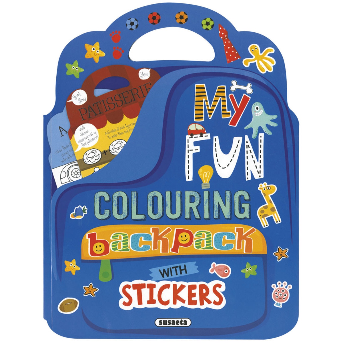 My fun colouring backpack with stickers(Tapa blanda) 1