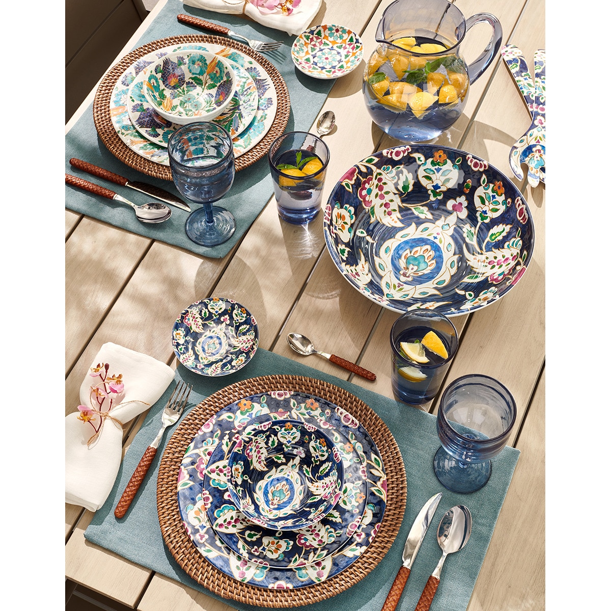 Copo de Água Alto Acrílico Rustik Azul-6