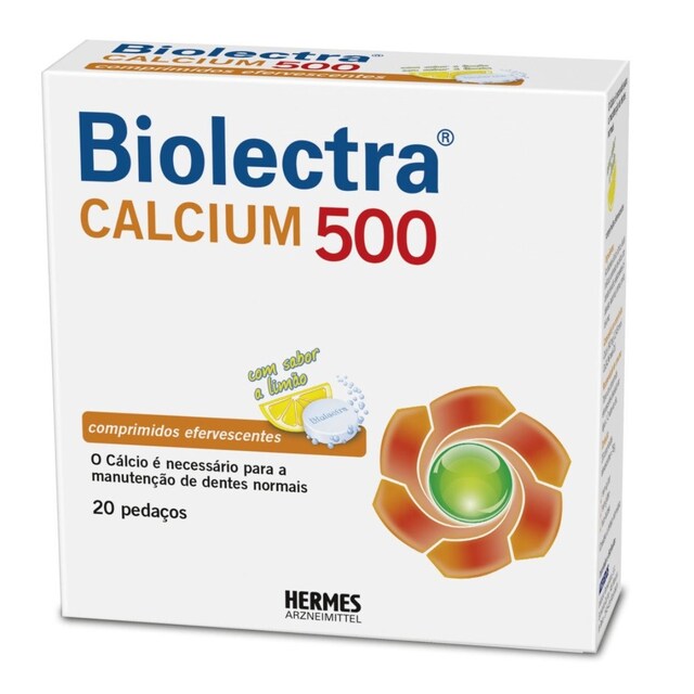 Imagem 0 de Suplemento Alimentar Biolectra Calcium 500 mg - 20 Comp.