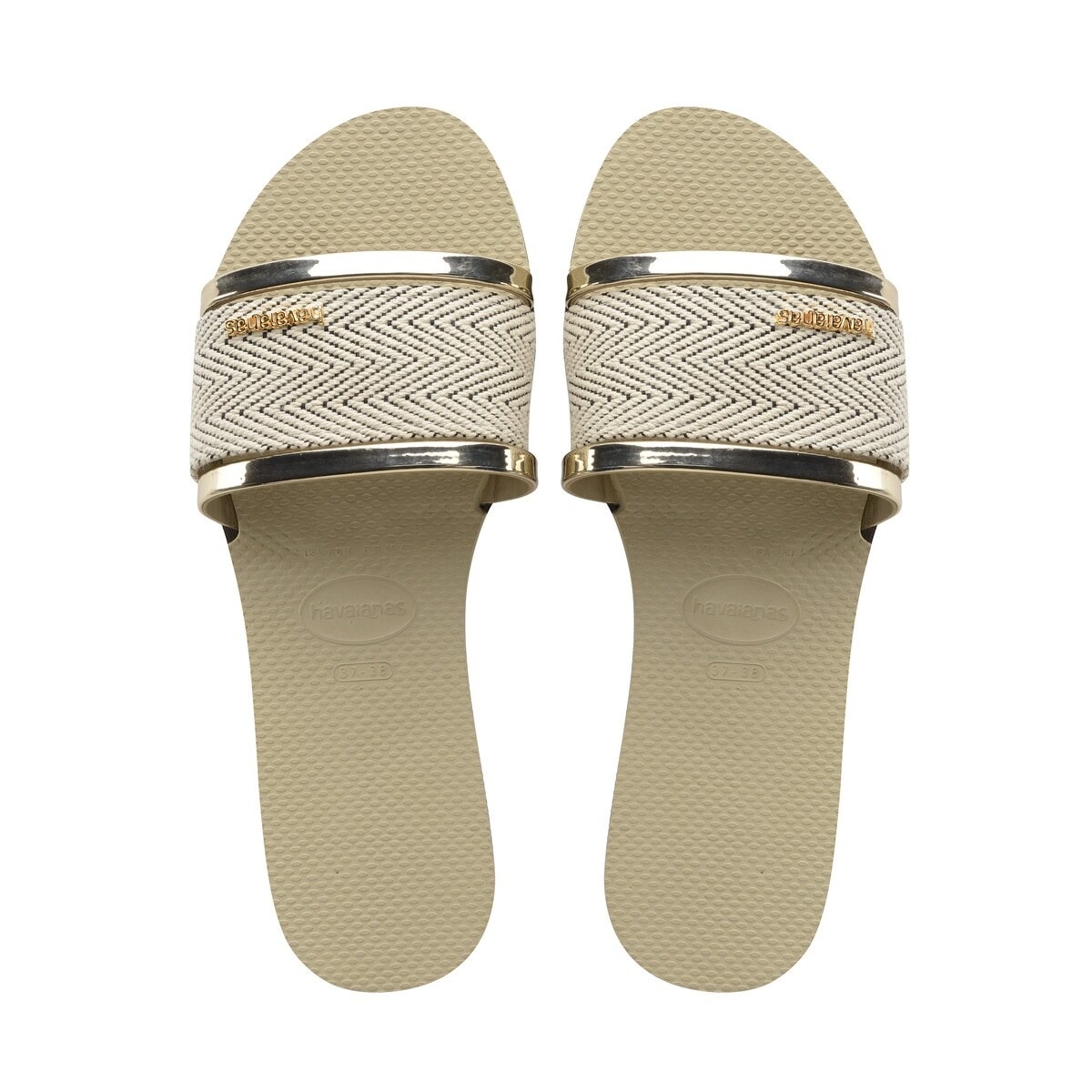 Sandálias de praia You Trancoso Premium Dourado-1