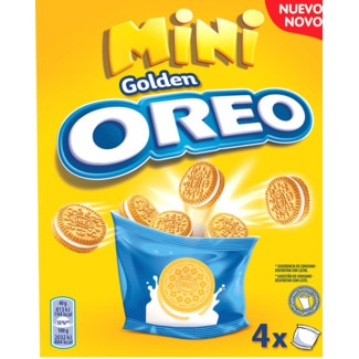 Mini Bolachas Golden Recheadas com Creme Pack 4 embalagem 160 g - Oreo