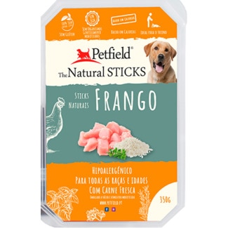 Snack para Cão Sticks de Frango sem Glúten embalagem 350 g - Petfield
