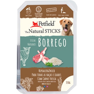 Snack para Cão Sticks de Borrego sem Glúten embalagem 350 g - Petfield