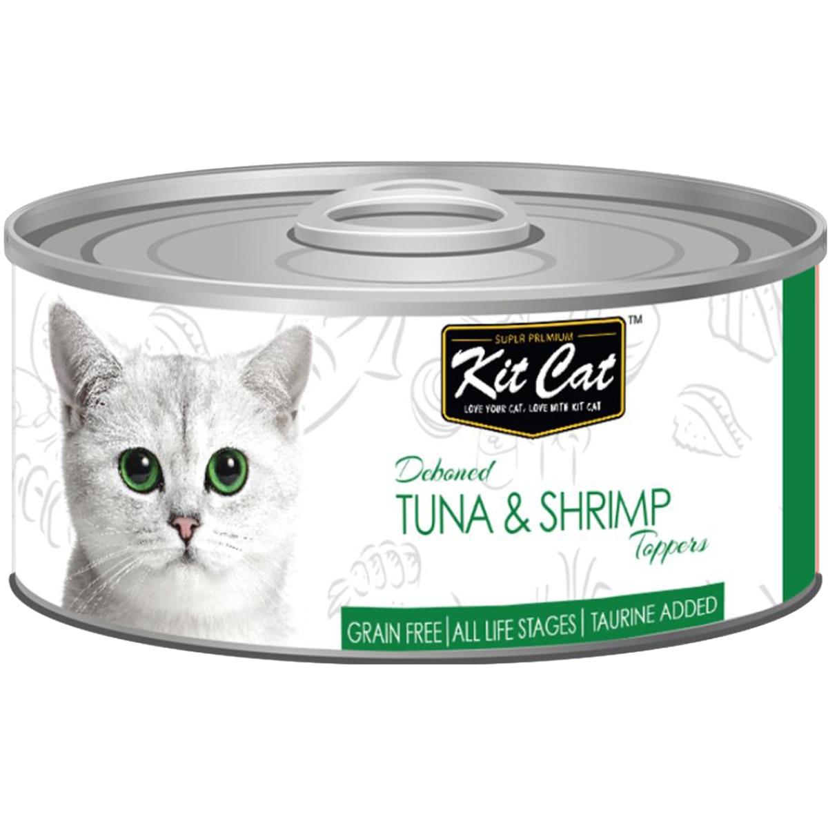 Comida Húmida para Gato de Atum e Camarão lata 80 g