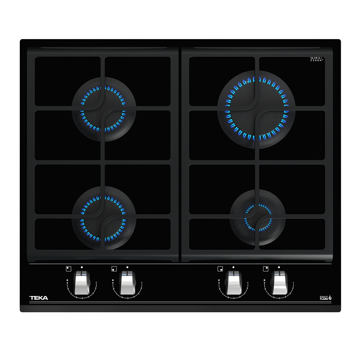 Placa gas Teka 4 quemadores - GZC64300XBN · Teka · El Corte Inglés