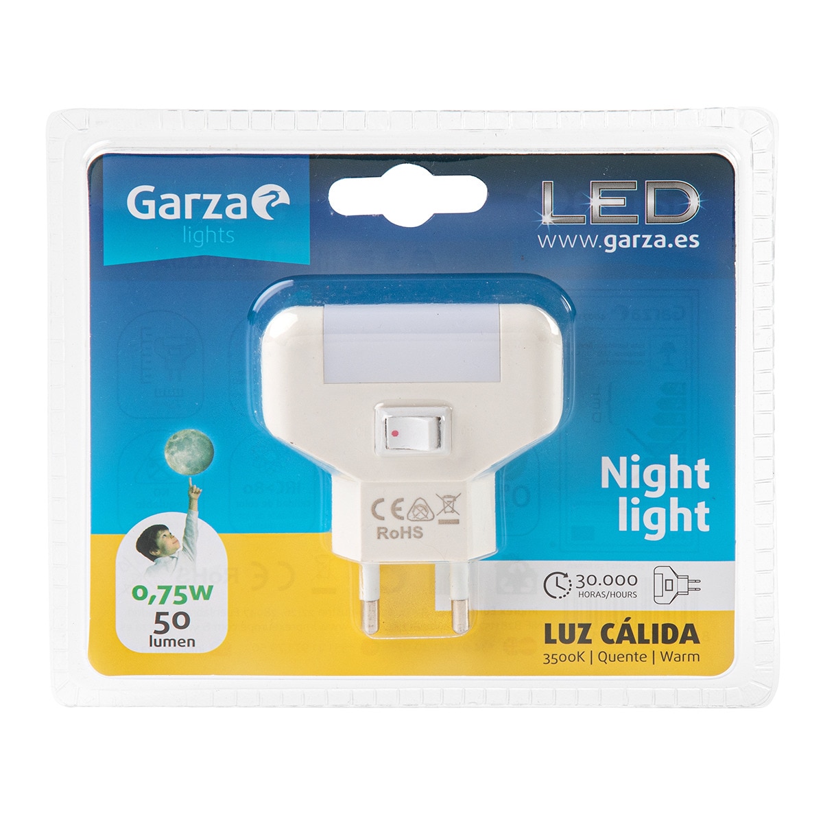 Luz de presença 0,7 W Garza Branco-1