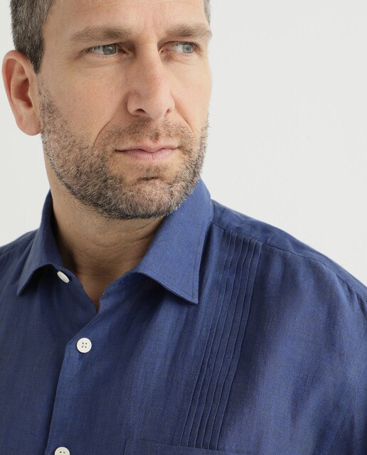 Camisa guayabera de lino de hombre classic lisa tallas grandes · Emidio  Tucci · El Corte Inglés