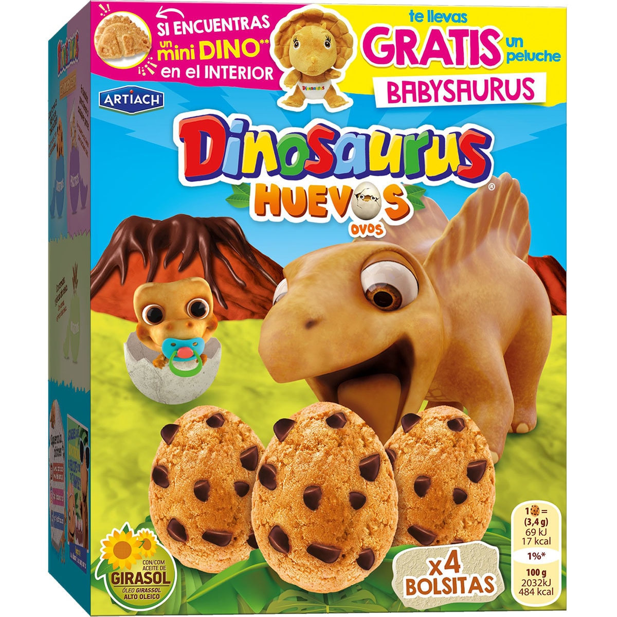 galletas huevos con chocolate paquete 140 g
