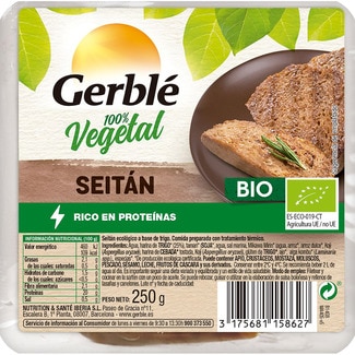 seitán 100% vegetal y ecológico envase 250 g - Gerble