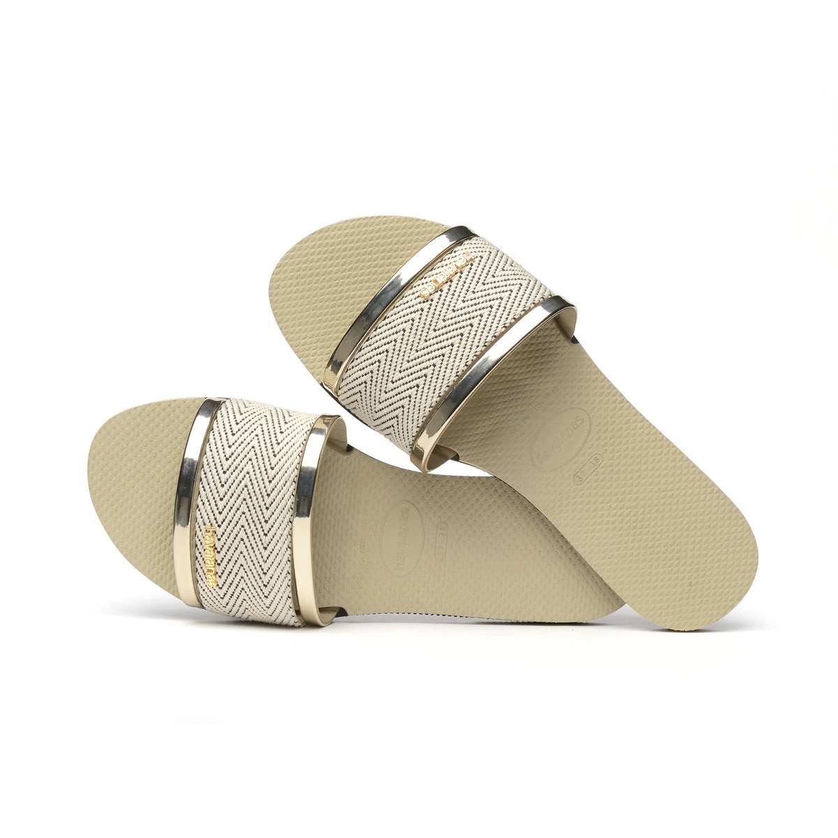 Sandálias de praia You Trancoso Premium Dourado-4