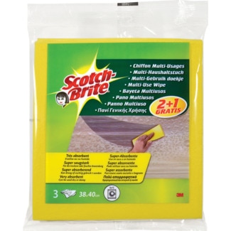 Pano Multiusos Amarelo 2 + 1 Grátis embalagem 3 unidades - Scotch-brite
