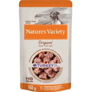 Comida Húmida para Cão Mini Adulto 1-10 Kg Original de Peru embalagem 150 g - Nature's Variety