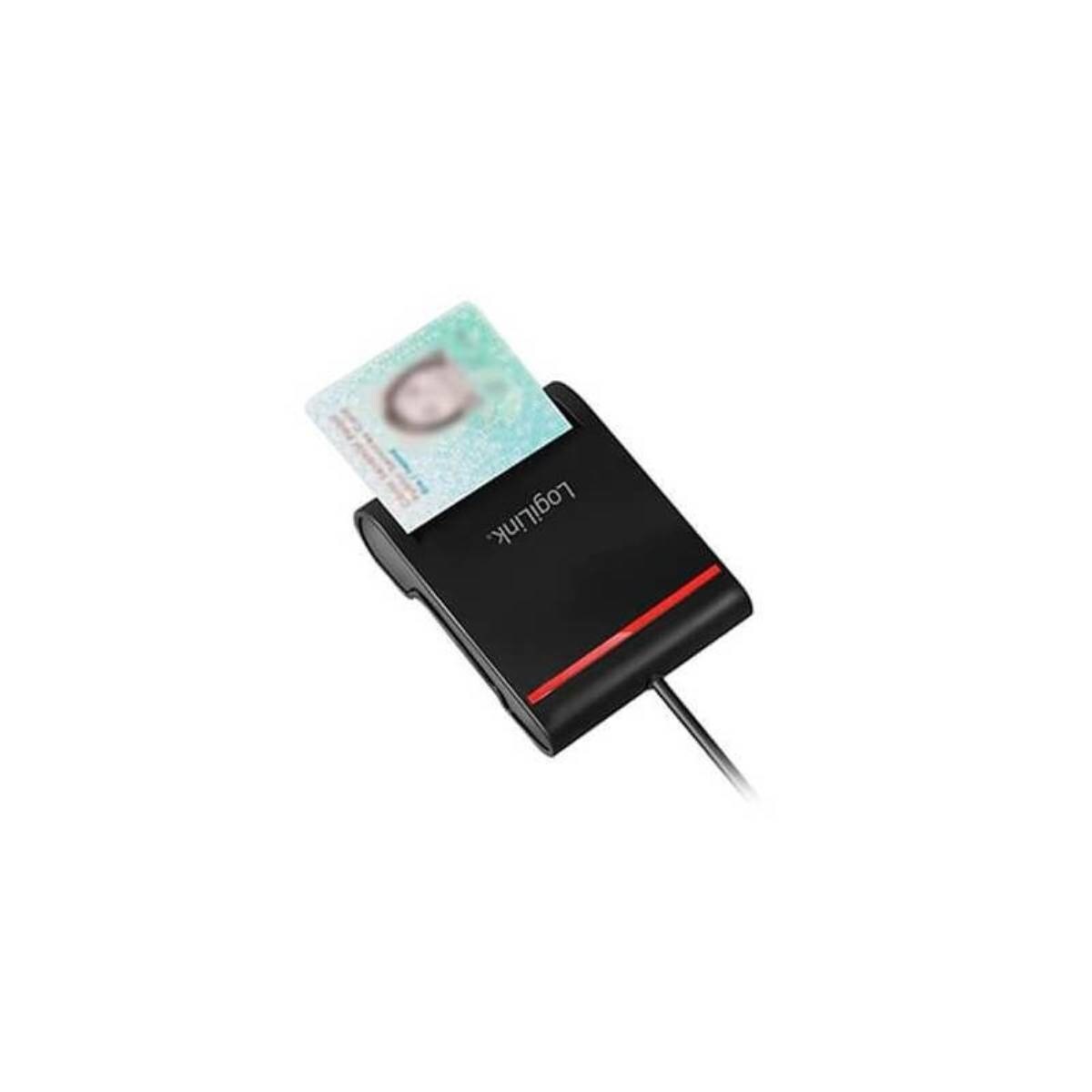 Leitor de Cartões Logilink, USB 2.0 - Preto Preto-3
