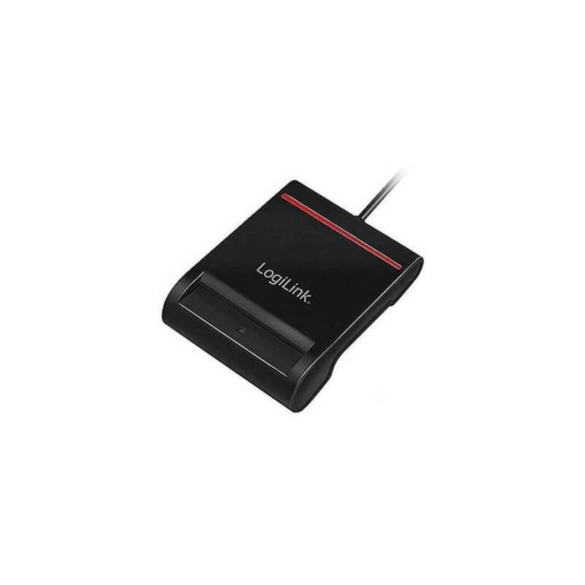 Leitor de Cartões Logilink, USB 2.0 - Preto Preto-1