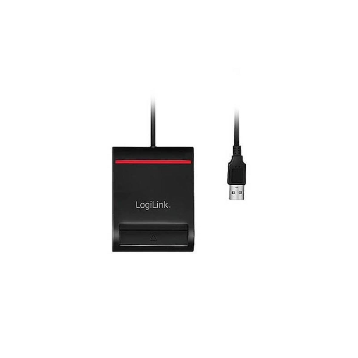 Leitor de Cartões Logilink, USB 2.0 - Preto Preto-2