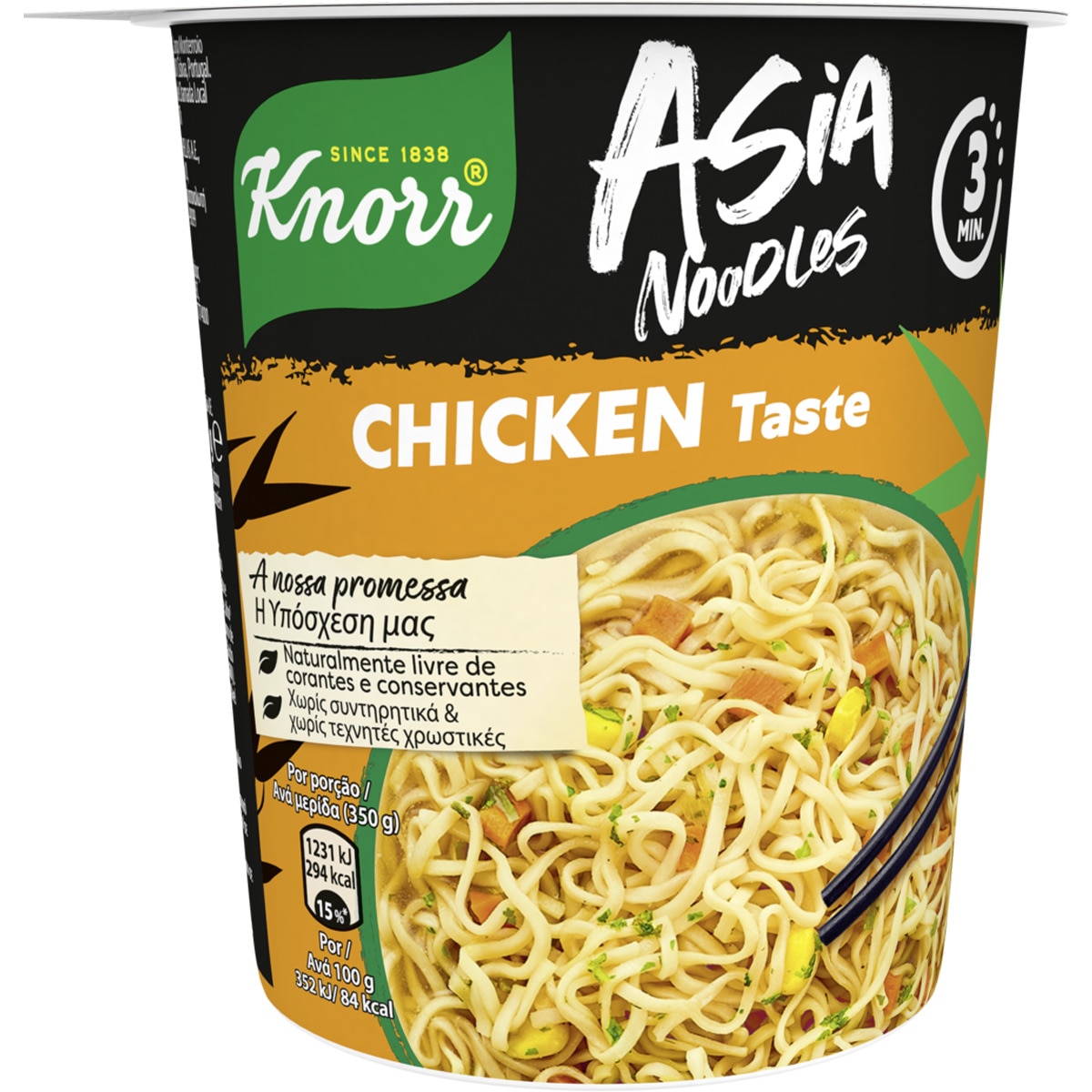 Asia Pot Noodles de Galinha embalagem 65 g