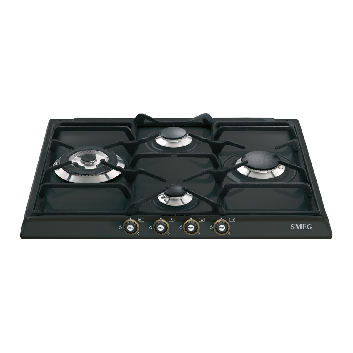 Placa gas Smeg 4 quemadores - SR764AO Antracita-2