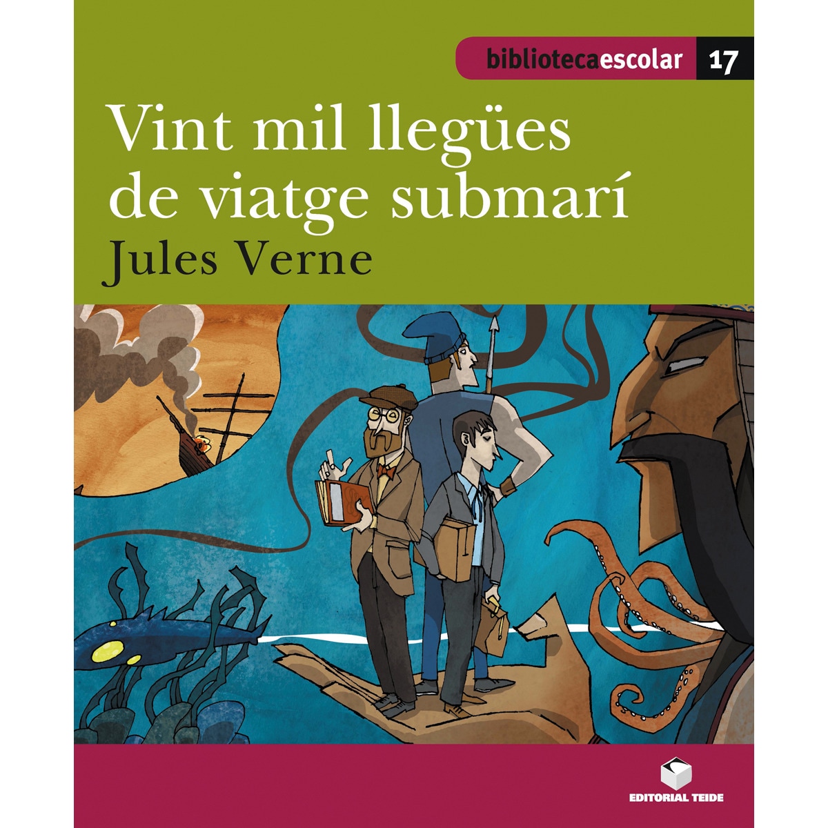 Imagem 0 de Biblioteca Escolar 018 - Vint mil llegües de viatge submarí -Jules Verne- (Capa mole)