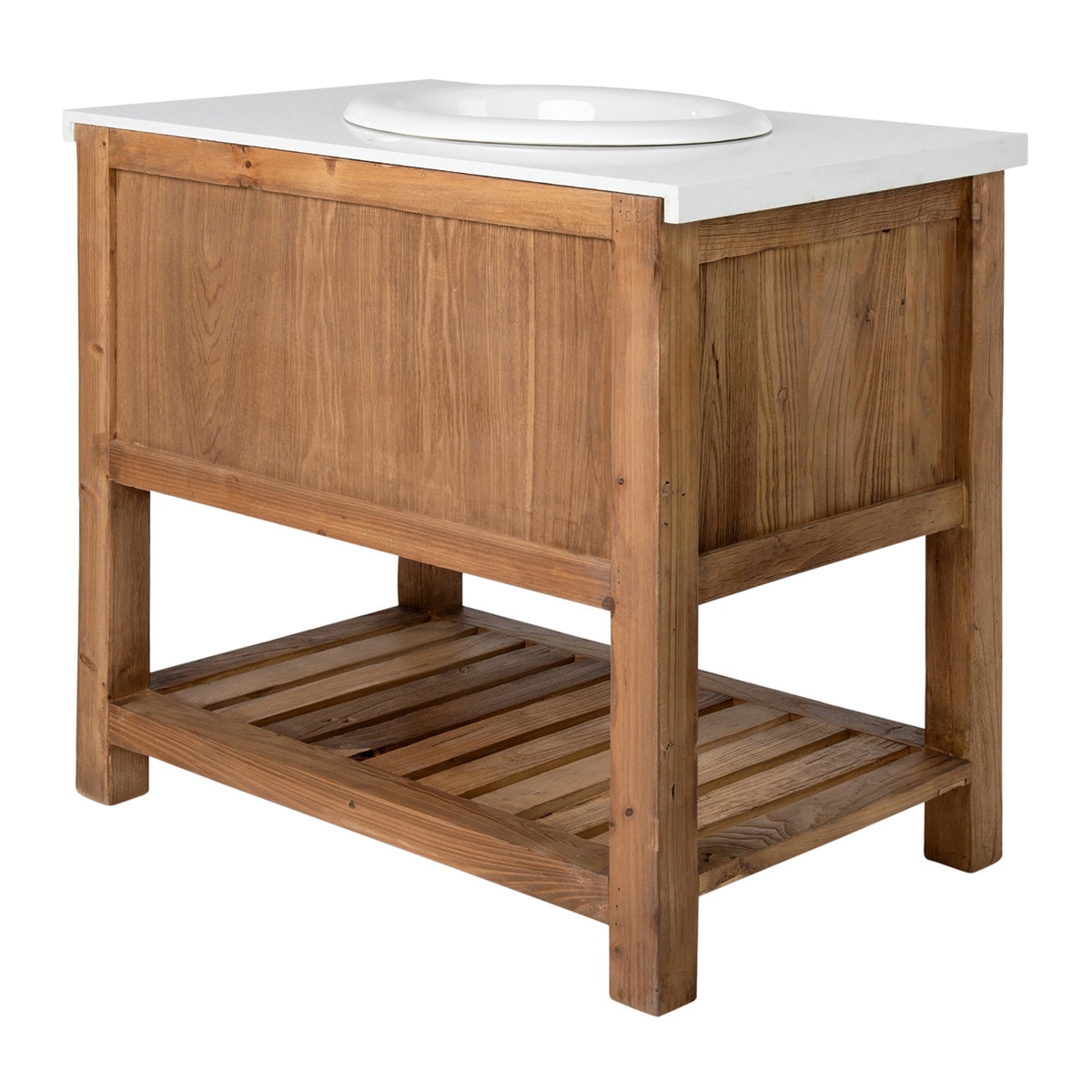 Bancada para móvel de casa de banho Opium Branco-8